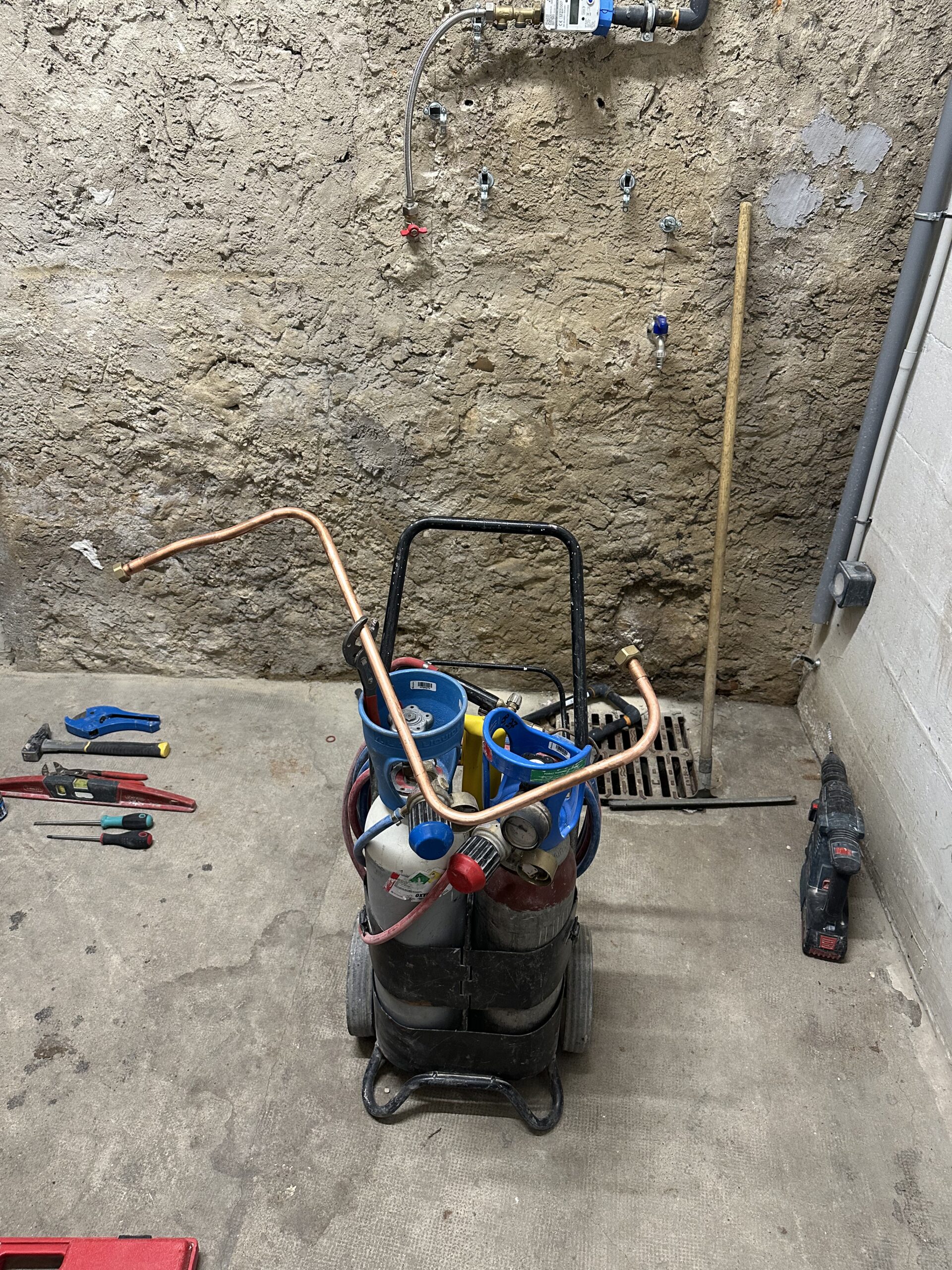 Chantier de rénovation mené par Boissy Plomberie